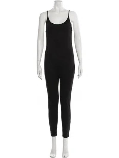 Pre-owned Bumpsuit Scoop Neck Jumpsuit In Black