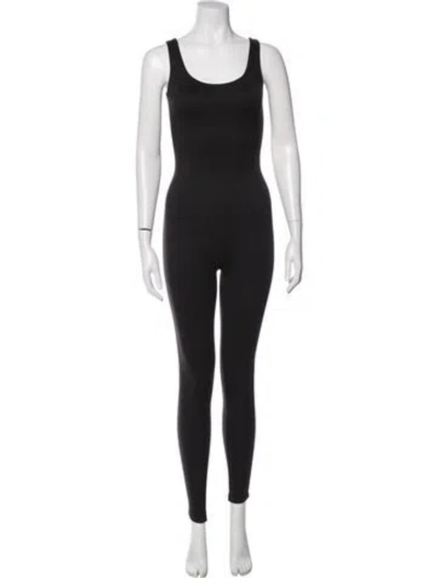 Pre-owned Bumpsuit Scoop Neck Jumpsuit In Black