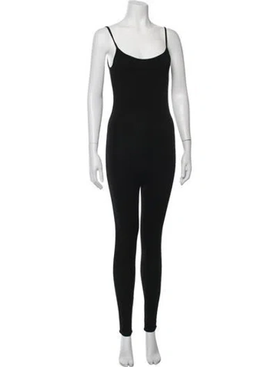 Pre-owned Bumpsuit Scoop Neck Jumpsuit In Black