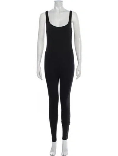 Pre-owned Bumpsuit Scoop Neck Jumpsuit In Black