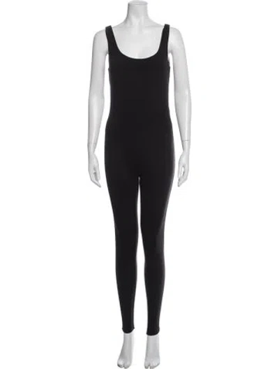 Pre-owned Bumpsuit Scoop Neck Jumpsuit In Black