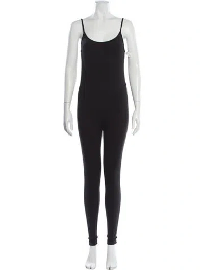 Pre-owned Bumpsuit Scoop Neck Jumpsuit In Blue