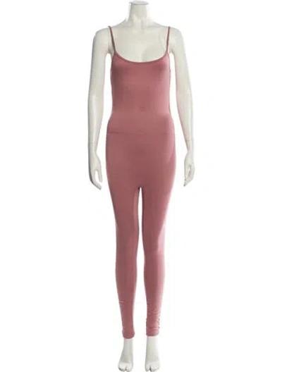 Pre-owned Bumpsuit Scoop Neck Jumpsuit In Purple