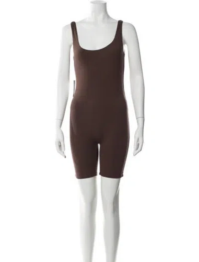 Pre-owned Bumpsuit Scoop Neck Jumpsuit W/ Tags In Brown