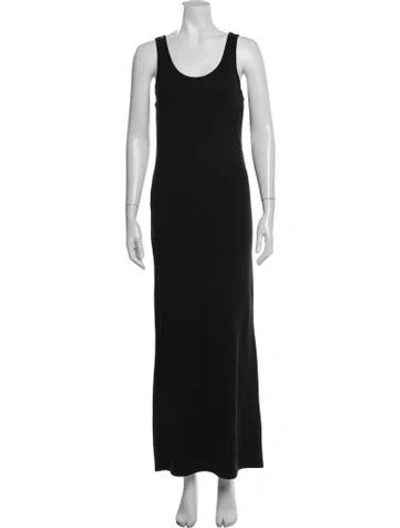 Pre-owned Bumpsuit Scoop Neck Long Dress In Black