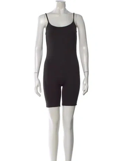 Pre-owned Bumpsuit Scoop Neck Mini Dress In Black