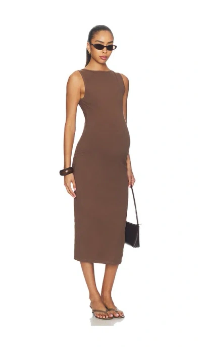 Bumpsuit 미디 원피스 In Brown