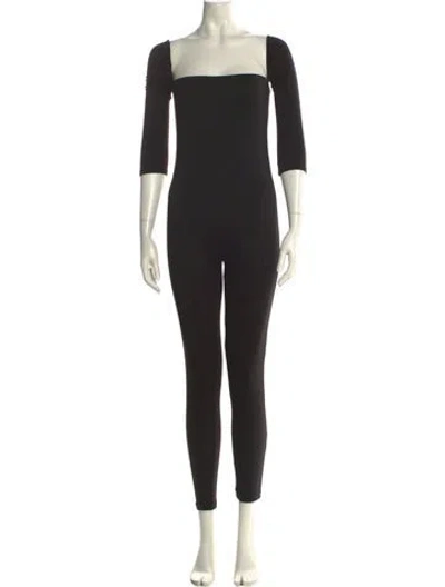 Pre-owned Bumpsuit Square Neckline Jumpsuit In Black