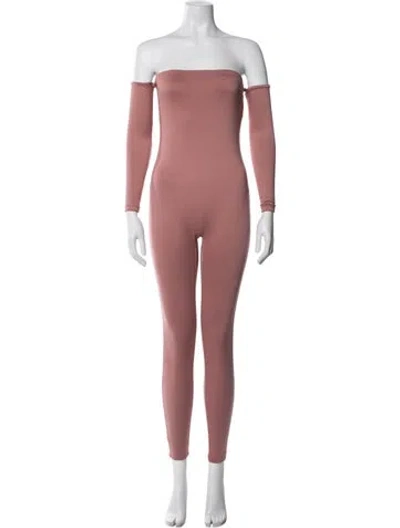 Pre-owned Bumpsuit Square Neckline Jumpsuit In Pink