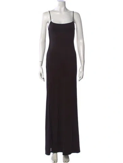 Pre-owned Bumpsuit Square Neckline Long Dress In Black