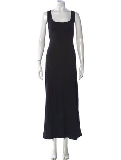 Pre-owned Bumpsuit Square Neckline Long Dress In Black