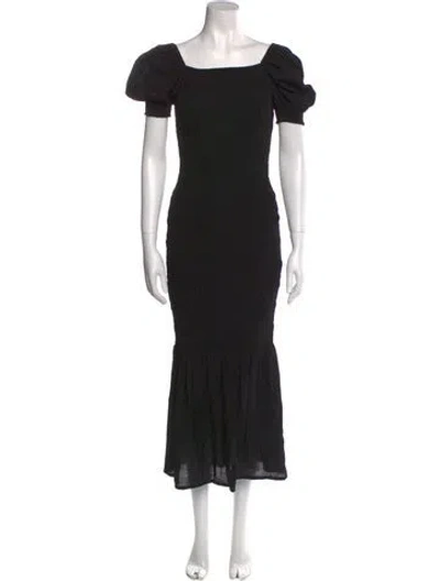 Pre-owned Bumpsuit Square Neckline Long Dress W/ Tags In Black