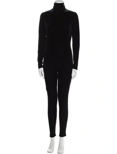 Pre-owned Bumpsuit Turtleneck Jumpsuit In Black