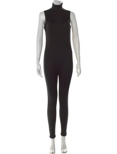 Pre-owned Bumpsuit Turtleneck Jumpsuit In Black