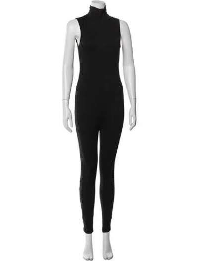 Pre-owned Bumpsuit Turtleneck Jumpsuit In Black