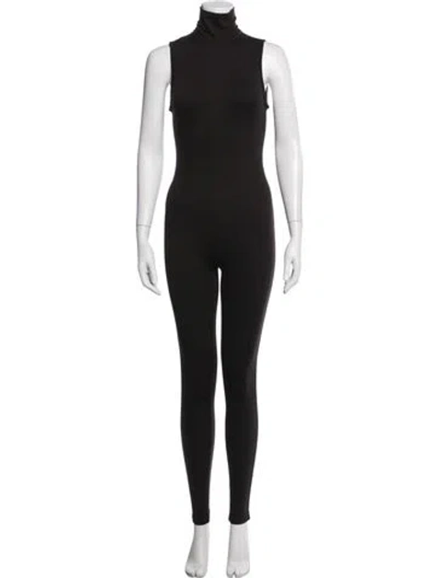 Pre-owned Bumpsuit Turtleneck Jumpsuit In Black