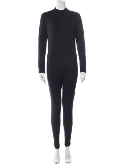 Pre-owned Bumpsuit Turtleneck Jumpsuit In Black