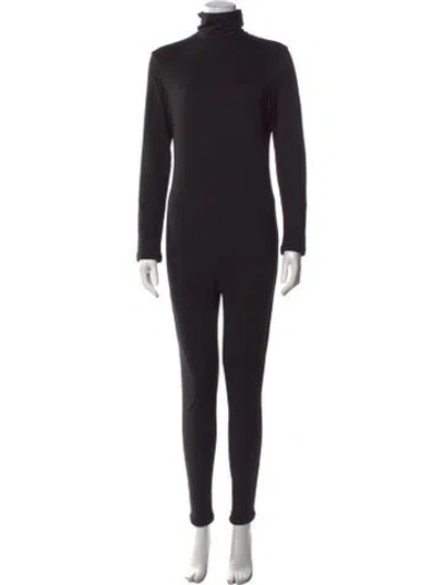Pre-owned Bumpsuit Turtleneck Jumpsuit In Black