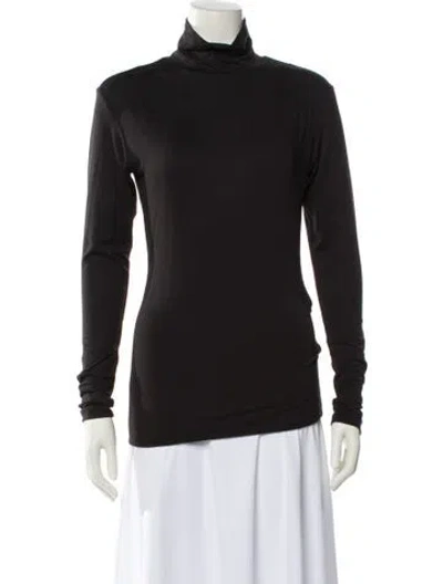 Pre-owned Bumpsuit Turtleneck Long Sleeve Top In Black