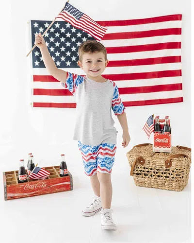 Bums & Roses Kids' All American Short Sleeve T-shirt Set In Multi