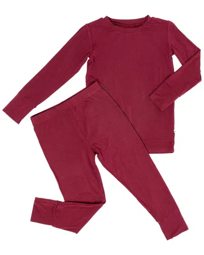 Bums & Roses Kids' Berry Dramatic Long Sleeve Pajama Set In Multi