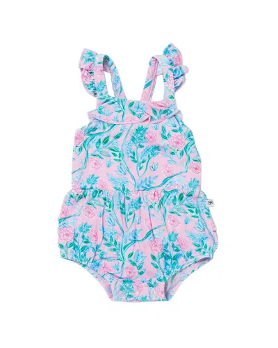 Bums & Roses Botanically Speaking Bubble Romper In Blue