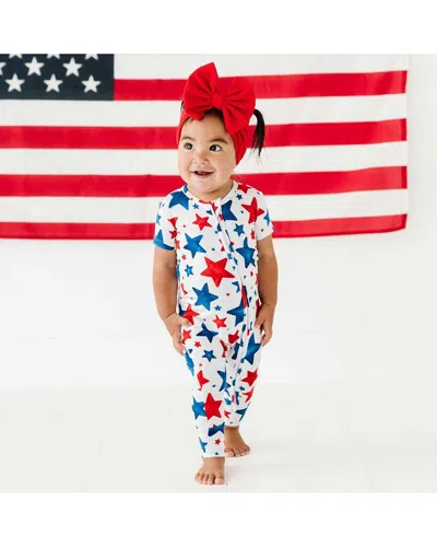Bums & Roses Chill The Fourth Out Short Sleeve Romper In Multi