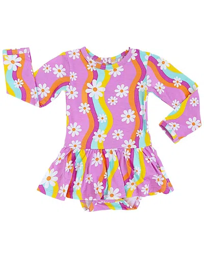 Bums & Roses Disco Daysies Ruffle Dress In Multi