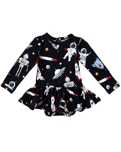 Bums & Roses I Need Space Ruffle Dress In Multicolor