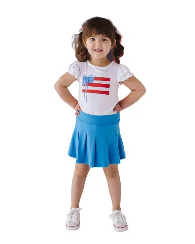 Bums & Roses Kids' Liberty & Bows For All Cap Sleeve Top In Multi