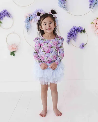 Bums & Roses Petal Me This Top & Tulle Skort Set In Purple