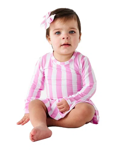 Bums & Roses Tickle Me Pink Ruffle Dress