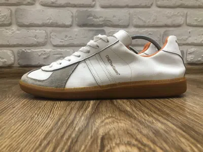 Pre-owned Bundeswehr X German Army Trainers Vintage Bw Sport One True Saxon Margiela Style Army Shoes In White