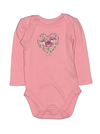 Pre-owned Bundles Babies' Long Sleeve Onesie In Pink