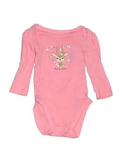 Pre-owned Bundles Babies' Long Sleeve Onesie In Pink