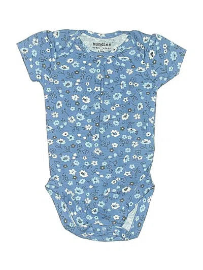 Pre-owned Bundles Babies' Short Sleeve Onesie In Blue