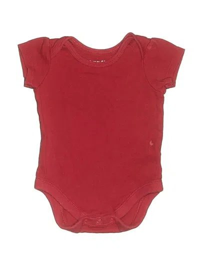 Pre-owned Bundles Babies' Short Sleeve Onesie In Burgundy