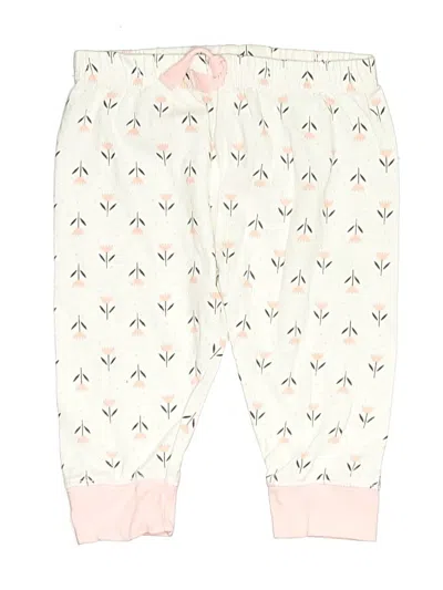 Pre-owned Bundles Babies' Snow Pants With Bib In White