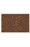 Bungalow Flooring Waterhog Boxwood Floor Mat In Dark Brown