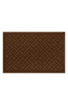 Bungalow Flooring Waterhog Lattice Floor Mat In Dark Brown