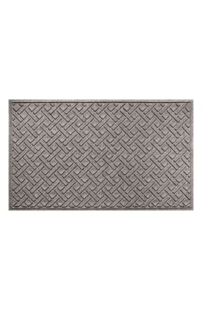 Bungalow Flooring Waterhog Lattice Floor Mat In Medium Gray
