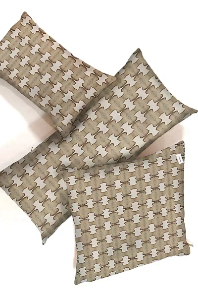 Bunglo Bark Pillow In Brown