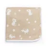 Bunnies By The Bay "skipit's Organic Blanket" For Baby Boys In Tan/ivory
