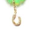 Bunny Shapiro Horseshoe Charm In 14k Gold