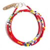 Bunny Shapiro Sammy Wrap Bracelet In Red