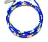 Bunny Shapiro Sevi Wrap Bracelet In Cobalt Blue Matte