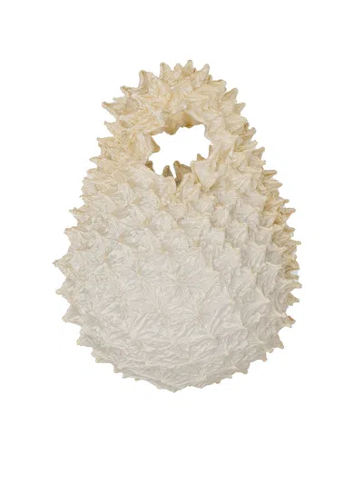 Bunzaburo Deconstructed Hand Bag In White