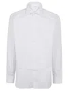 Buonamassa Classic Cotton Shirt With Sleek Design And Comfortable Fit In White