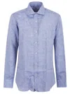 Buonamassa Pure Linen Shirt With Classic Collar