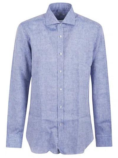 Buonamassa Pure Linen Shirt With Classic Collar
